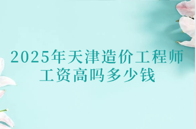 2025年天津造价工程师工资高吗多少钱